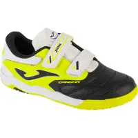 Joma Cancha Jr. 2501 IN CAJS2501INV, Chaussures d'intérieur, pour garçons, Noir