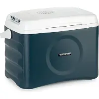 Klarstein Glacière électrique BeerBelly 21 - 21 L, 3 connexions : 230 V, 12 V, allume-cigare et USB, glacière pour voiture, fonction réfrigération et réchauffement, pour voiture, camion, camping, bleu