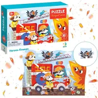 Dodo Puzzle Transport : Héros pompiers 30 pièces