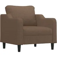 vidaXL Fauteuil Marron 60 cm Tissu