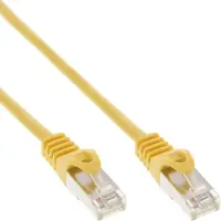 InLine 72514Y Câble patch, SF/UTP, Cat.5e, jaune, 1,5m