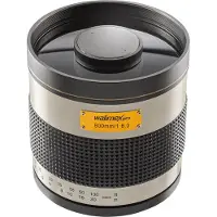 Walimex pro 800 mm 1:8,0 DSLR Téléobjectif miroir pour T2, blanc (plein format, diamètre filtre, bouchon de protection)