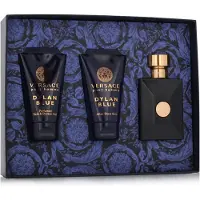 Versace Pour Homme Dylan Blue Eau de Toilette, 50 ml + Baume après-rasage 50 ml + Gel douche, 50 ml