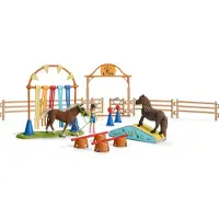 Schleich Entraînement d'agility pour Poney - Pour enfant - Farm World - 42481