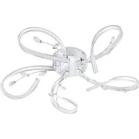 Eglo 97487 VALLEMARE LED 5-fois plafonnier 5x6,6W Ø650mm chrome blanc chaud