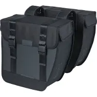 Basil Sacoche double Tour Waterproof XL 35 litres 34 x 14 x 34 cm - Noir