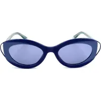 Police Lunettes de soleil SPL938 Shiny full blue/full light blu 52/20/140 pour femmes
