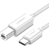 UGREEN Usb-C / Usb-B 2.0 Printer to Scanner Cable 1.5 M - White