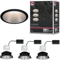 Paulmann LED à encastrer Cole, set de 3 lampes