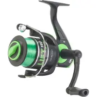 Herculy Moulinet Lift 140 Vert Prêt à Pêcher, Fil Nylon Inclus -