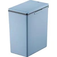 EKO Poubelle Morandi Touch, peu encombrante, mécanisme Touch Bar, plastique, L 206 x P 325 x H 400 mm, 20 litres, bleu