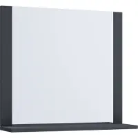 VCM Miroir de salle de bain | Miroir suspendu avec étagère | design moderne | Dimensions env. H. 55 x W. 80 x D. 17 cm | Miroir mural – Lendas