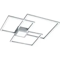 TRIO Lampe de plafond Hydra 65cm gris