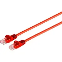 S-Conn S/CONN maximum connectivity Câble réseau RJ45 Câble patch U/UTP avec câble brut Cat.7 rouge 5m (08-35054)