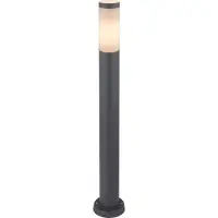 Globo lampe d'extérieur acier inoxydable anthracite, 1x E27