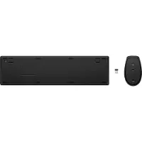 HP Wireless Keyboard and Mouse Set 655, Full Size (100%), Wireless, RF Wireless, Membrane, Black, Mouse included