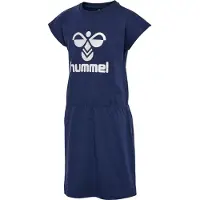 Hummel Robe 'FLOWY ' bleu foncé / blanc