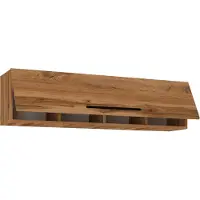 VCM Étagère suspendue en bois | Étagère économiseuse d'espace | Dimensions: H. 115 x W. 30 x D. 30 cm | Étagère élégante suspendue | Étagère de rangement | Bibliothèque | Planche murale - Arila XL