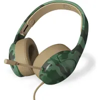 Qware New Orleans Camo Green Qw Gmh-055cgn Over-ear Casque De Jeu Filaire Vert