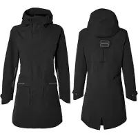 Basil Parka de pluie vélo Mosse femme noir