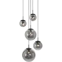 Steinhauer - suspension - Bollique LED - noir - verre métal - Ø 60cm - E27 - 2730ZW