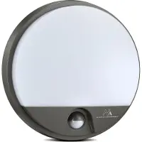 Mac Lean URZ3506 Applique LED avec détecteur de mouvement MCE291, 4000K, 15W, gris