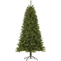Grundig Giftsome Sapin de Noël Artificiel avec Lumières 215 cm - Sapin de Noël Artificiel en plastique - Sapin de Noël avec éclairage