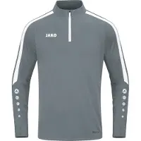 Jako Top ziptop Power pour enfants, Couleur:gris pierre, Taille:140