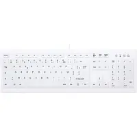 Cherry AK-C8100F-U1-W/FR Tastatur USB AZERTY Französisch Weiß (AK-C8100F-U1-W/FR)