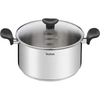 Tefal Faitout inox 24cm avec couvercle - - E3084604 - primary