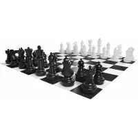 Ubergames - XXXL Giga jeu d'échecs - figurines jusqu'à 64 cm - protégé contre les UV, si beau longtemps - sans plateau, mais peut être commandé séparément
