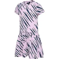 Hummel Robe bleu foncé / marron / rose / blanc