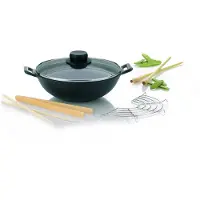 kela Mini wok en fonte 24cm + 4 accessoires - Line - 77747 -