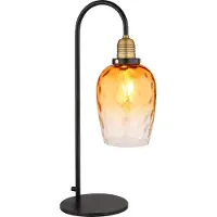 Globo Lampe de table métal noir mat, 1x E27