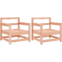 vidaXL Chaises de jardin 2 pcs. Bois massif Douglas