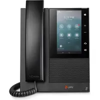 HP CCX 500 Téléphone multimédia professionnel avec Open SIP et compatible PoE, Téléphone IP, Noir, Combiné filaire, 24 lignes, LCD, 12,7 cm (5")
