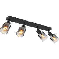 Globo Lighting Projecteur métal noir mat, 4x E14