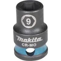 Makita noix à frapper 3/8", SW9, court, Impact Black