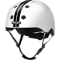 Melon casque cycliste Urban Active , Straight Noir Blanc, M-L