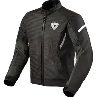 REV'IT! Torque 2 H2O, veste textile imperméable ,Noir/Blanc ,M