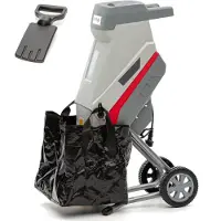 Ikra Broyeur électrique Broyeur à couteaux IMH 2500 | 2500 W | Branches jusqu'à 45 mm | Couteaux réversibles | Châssis avec roues | Sac de collecte de 45 l et poussoir inclus