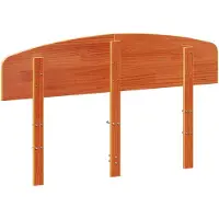 vidaXL Tête de lit brun cireux 120 cm pin massif