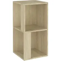 vidaXL Étagère d'angle Chêne Sonoma 33x33x67 cm Matériau dérivé du bois