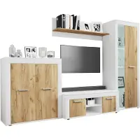 VCM Meubles Meuble Télévision | 4 pièces Mur résidentiel avec espace de rangement suffisant | Armoire Meuble Télévision | Mur monté – Usilo L