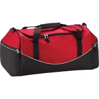 Quadra Sac de sport Teamwear, 55 l (2 pièces/paquet) BC4438 (Taille unique) (Rouge/Noir/Blanc)