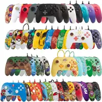 PowerA Switch Controller USB Gamepad Nintendo Mario Link Zelda Pokemon Animal Crossing, Contrôleur:Noir