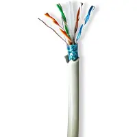 Nedis Câble Réseau en Bobine CAT6 Toronné F/UTP Cuivre 50,0 m Intérieur