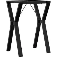 vidaXL Support de table de salle à manger en forme de Y 50x40x73 cm acier