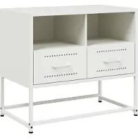 vidaXL Armoire TV blanche 68x39x60,5 cm Acier