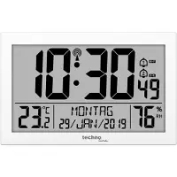 Technoline WS 8016 Horloge murale numérique moderne sans fil Affichage de la température Tissu (29,99)
